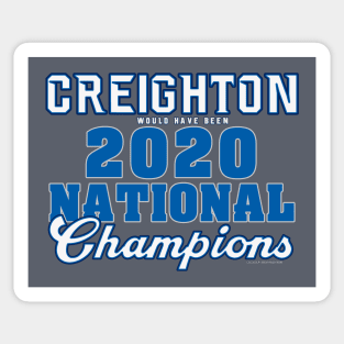 Creighton 2020 NCAA Champs Sticker
